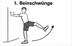 Beweglichkeit Übung 1: Beinschwünge